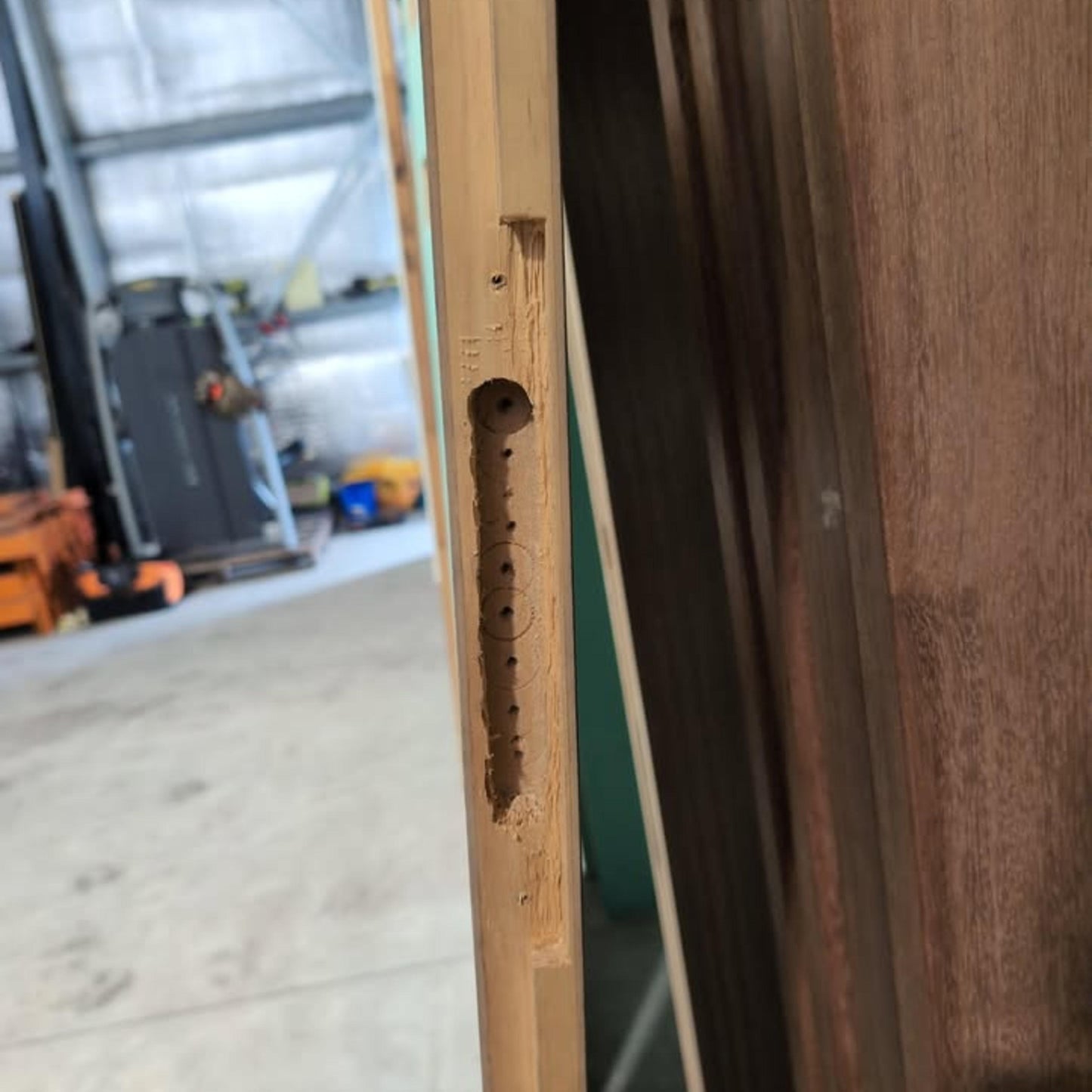 French Door 2 x 2040h x 807w Solid Core w/ 6 x Obscure (frosted) Glass in each (XN6) *Factory Second* 30120