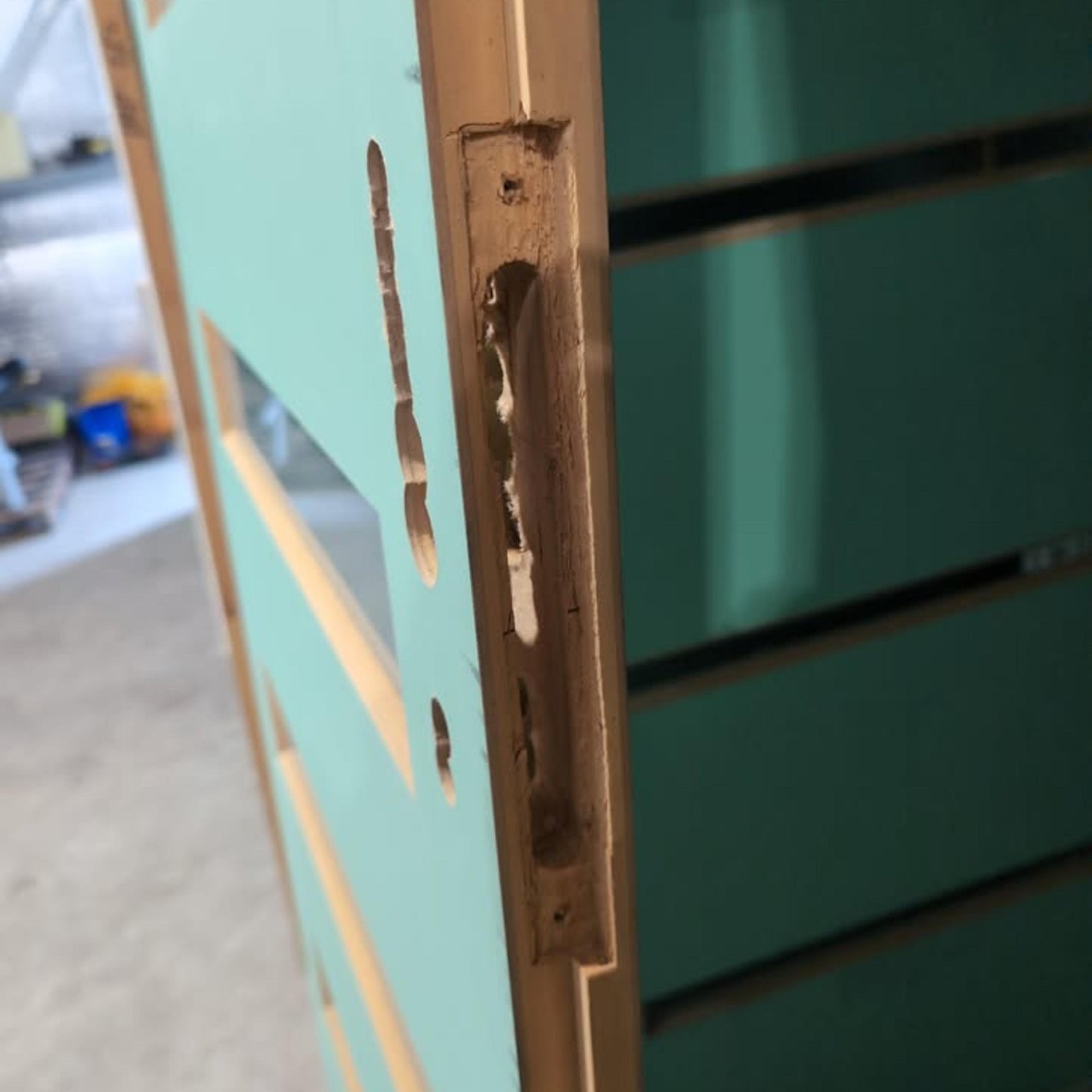French Door 2 x 2040h x 807w Solid Core w/ 6 x Obscure (frosted) Glass in each (XN6) *Factory Second* 30120