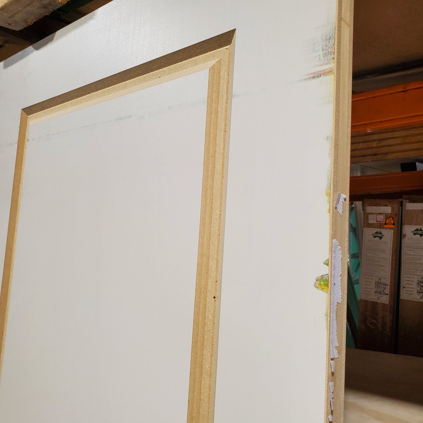 Timber Door - 2340h x 720w Semi-Solid Core Internal Door w/ Routered Pattern *Factory Second* 30393