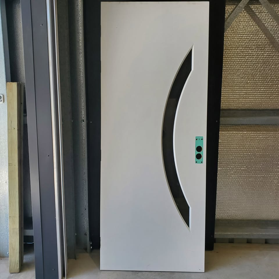 Timber Entry Door - 2340 x 920w Solid Core w/ 1 x Clear Glass (XN6) *Factory Second* 30400