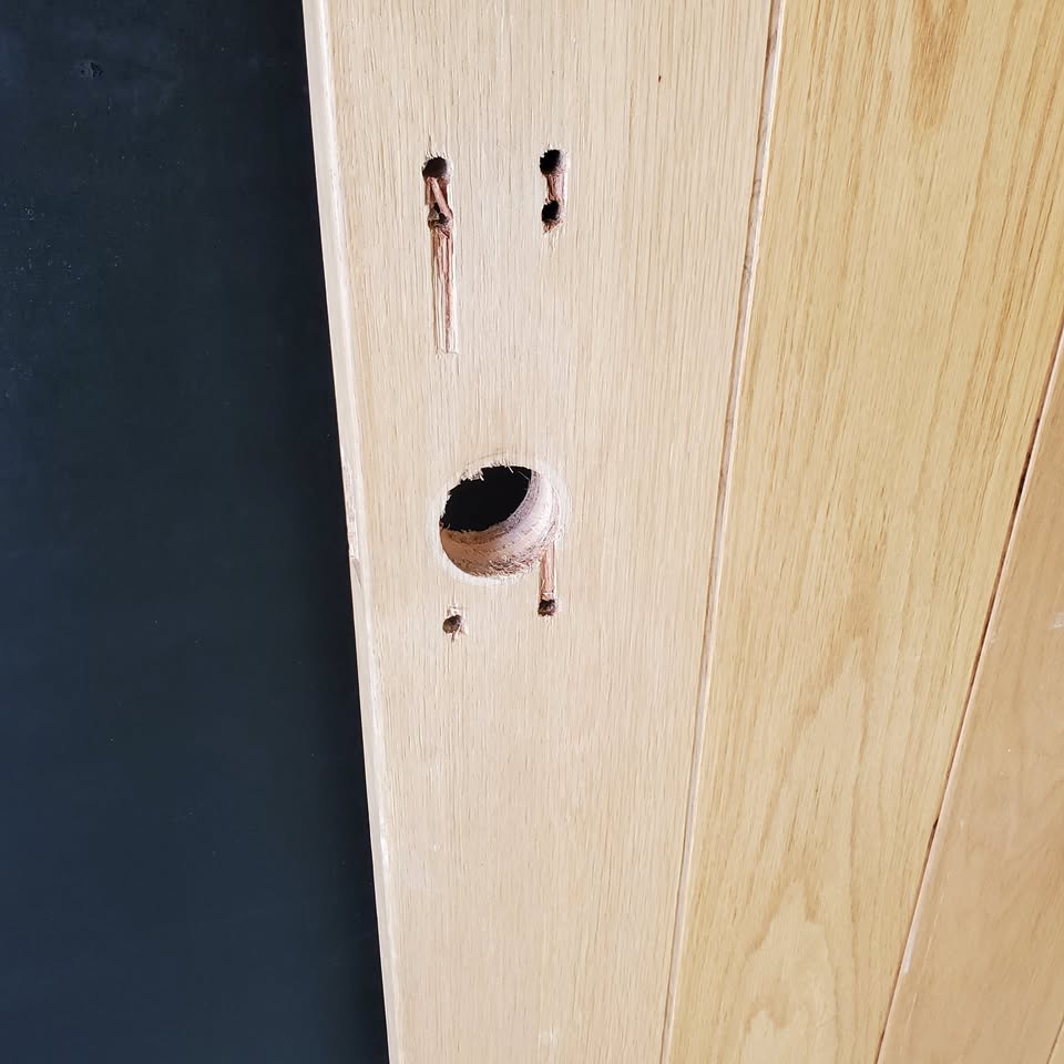 External Timber Door - 2340h x 1020w Solid Core w/ Pattern (ELEMWS A2) *Factory Second* 30470