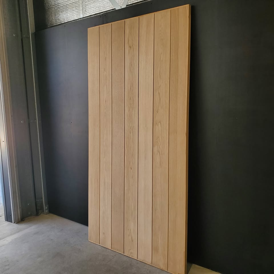 External Timber Door - 2340h x 1200w Solid Core w/ Pattern (ELEMWS A2) *Factory Second* 30476