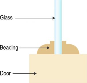 Timber Entry Door - 2040h x 920w Solid Core w/ 1 x Obscure (Frosted) Glass Panel *New* 40041