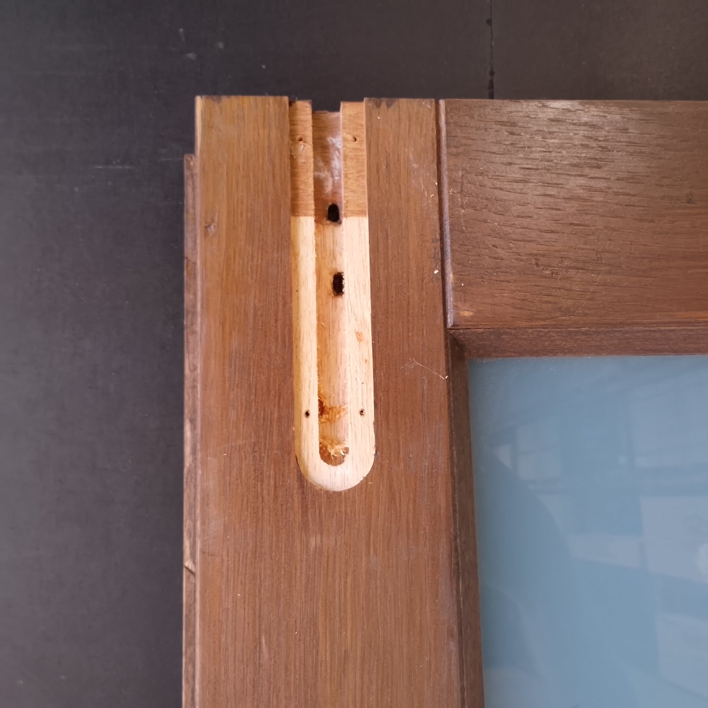 External Timber Door - 2340h x 820w Solid Core w/ 5 X Obscure Glass *Factory Second* 30549