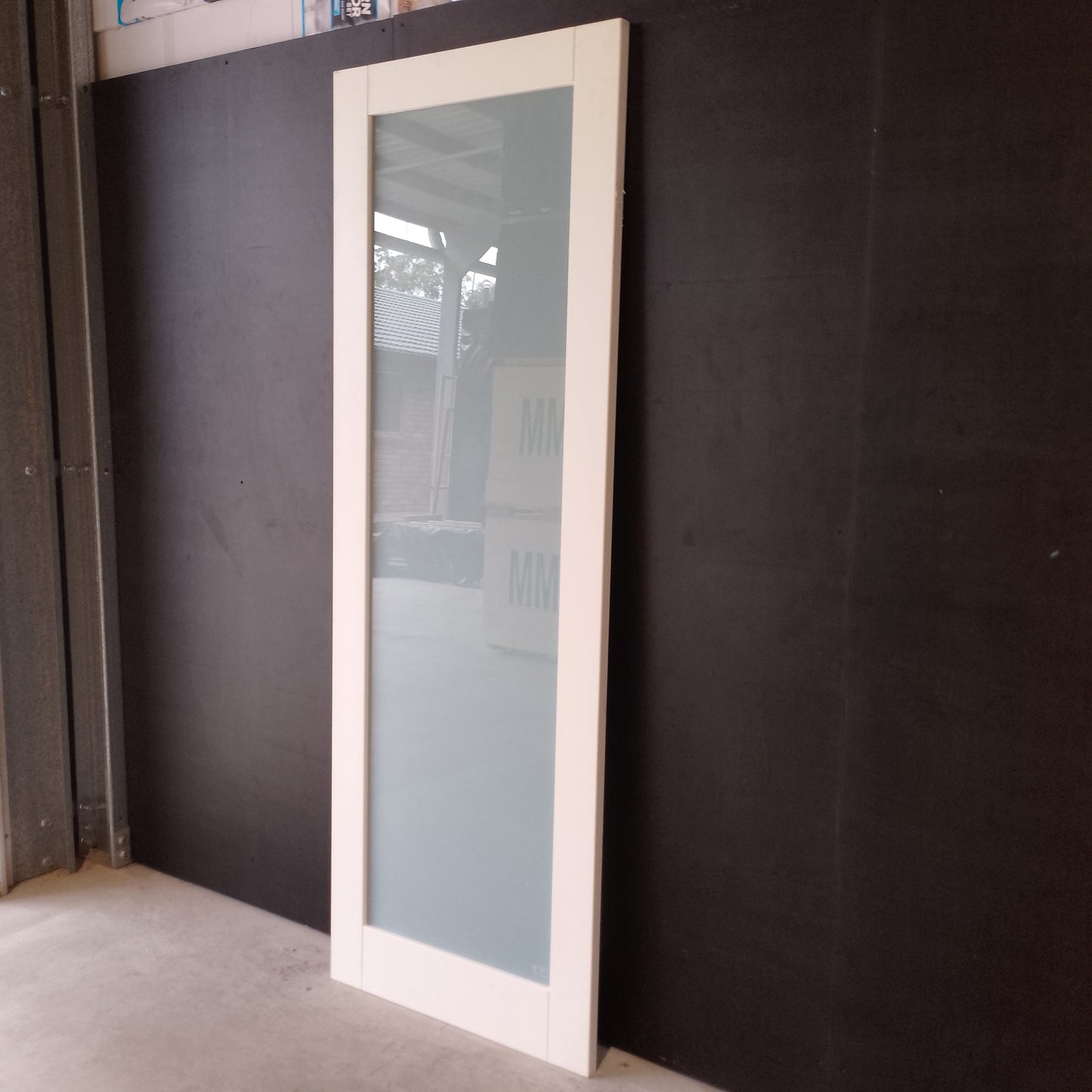 Internal Timber Door - 2340h x 820w Semi-Solid w/ 1 X Obscure Glass (PMOD10GT) *Factory 2nd* 30564