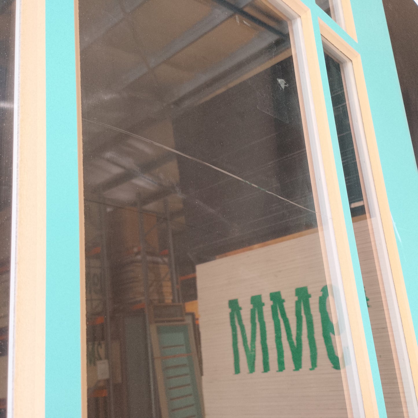 External Timber Door - 2340h x 1020w Solid Core w/ 9 X Clear Glass (HAV99) *Factory Second* 30579