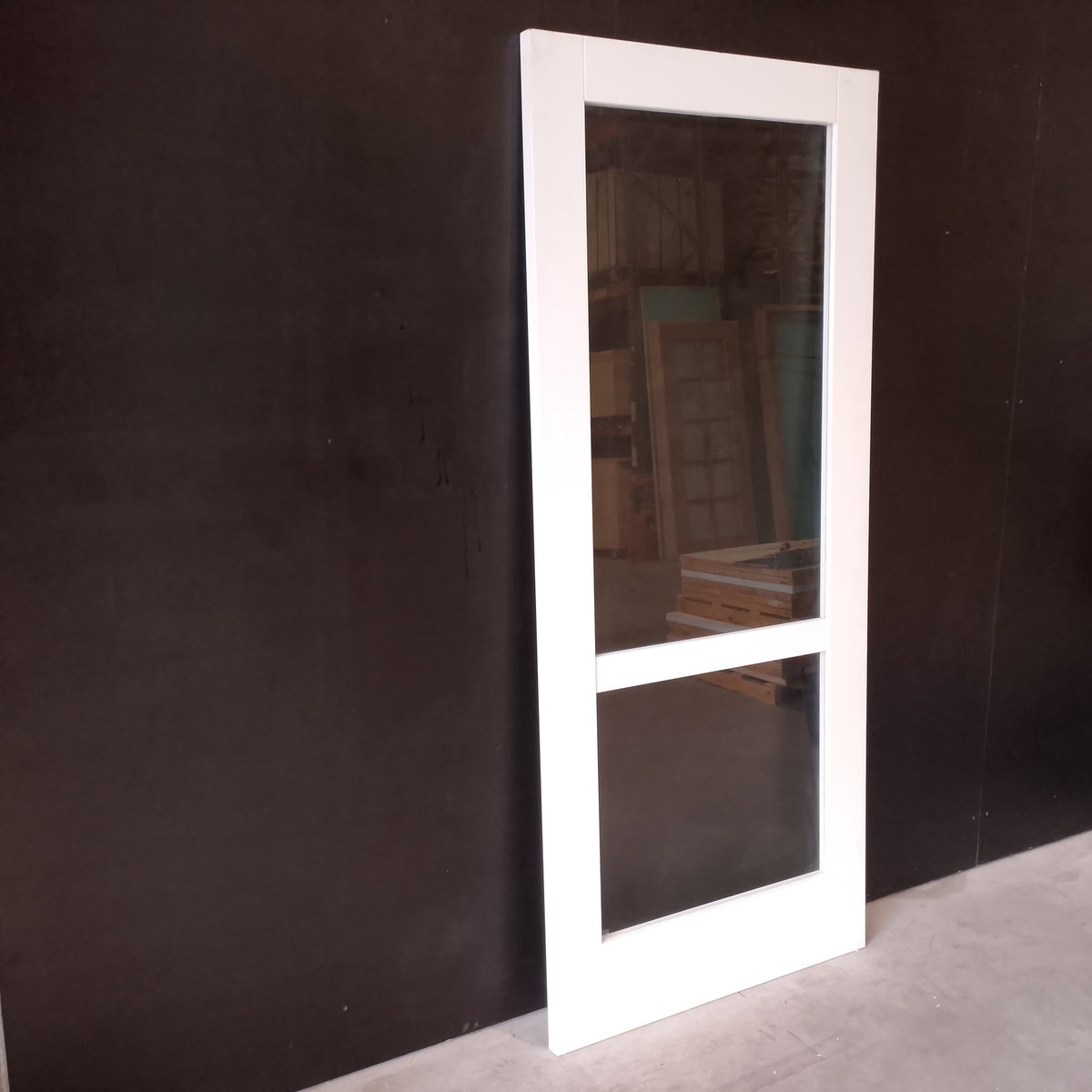 Internal Timber Door - 2040h x 870w Semi-Solid Core w/ 1 X Clear Glass (HAM2) *Factory 2nd* 30661