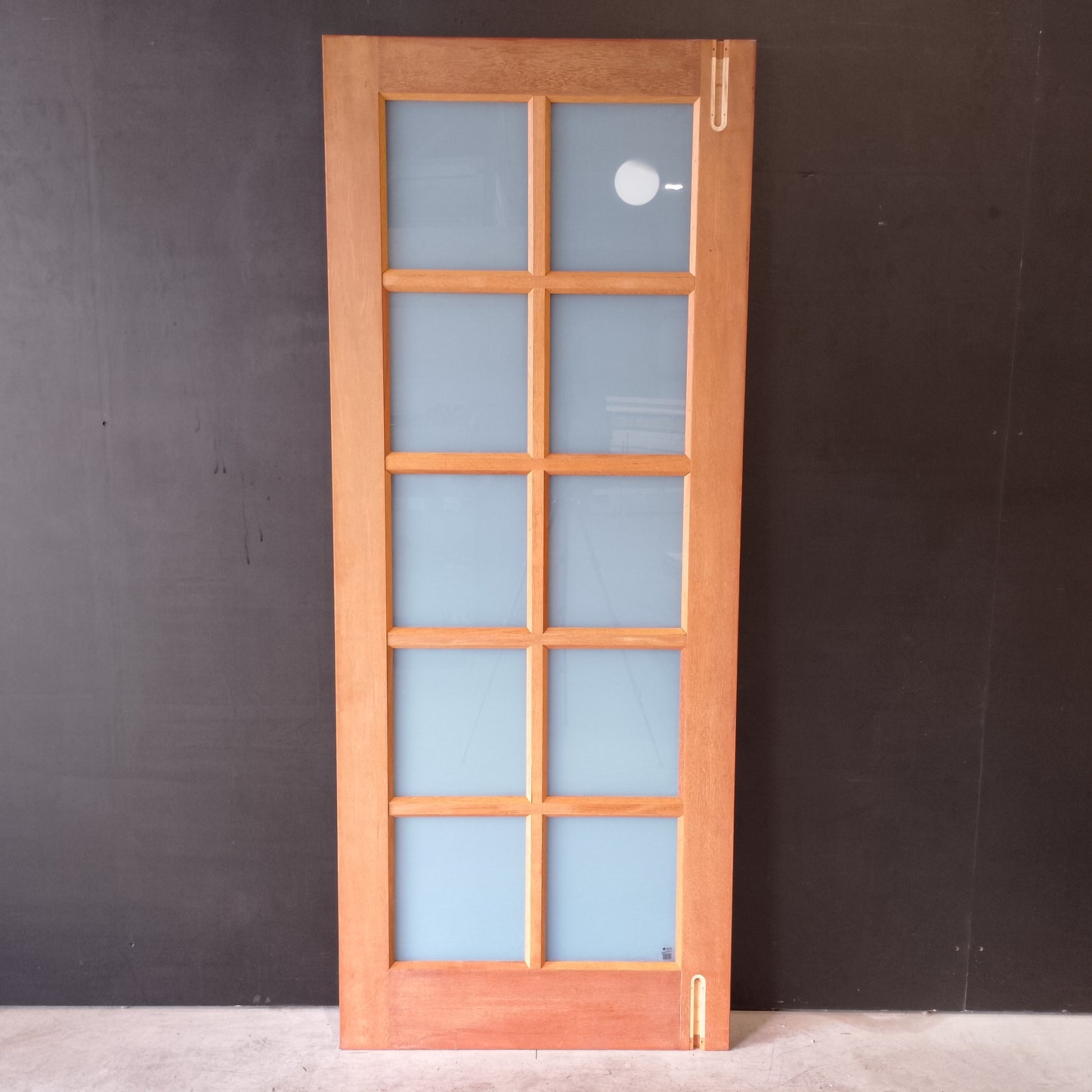 External Timber Door - 2040h x 820w Solid Core w/ 10 Obscure Glass (INF40) *Factory 2nd* 30670