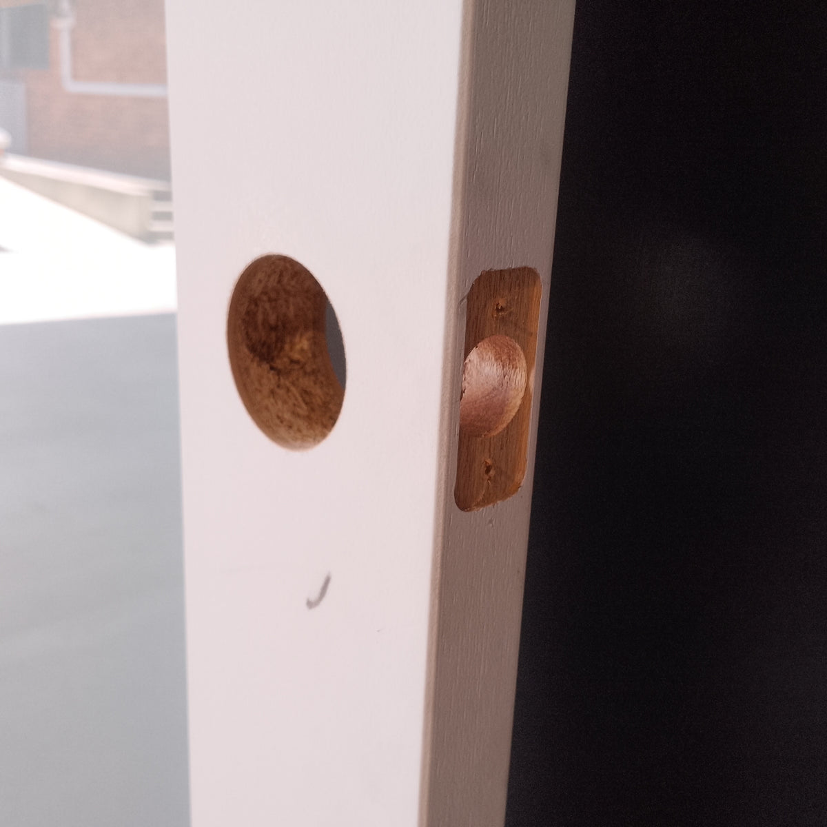 Internal Timber Door - 2340h x 720w Semi-Solid w/ 1 X Obscure Glass (PMOD1GT) *Factory 2nd* 30752