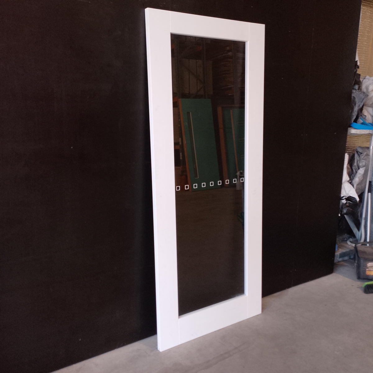 Internal Timber Door - 2040h x 920w Semi-Solid Core w/1 X Clear Glass (PMOD1GC) *Factory 2nd* 30761