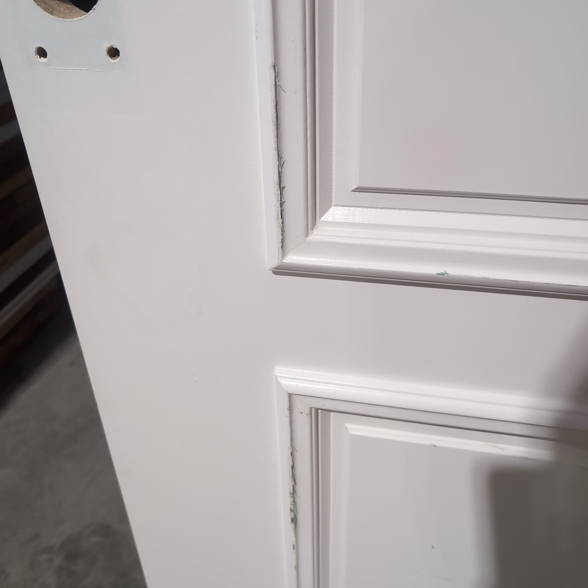 External Timber Door - 2340h x 1200w Solid Core w/ Pattern (CLASSIC 2) *Factory 2nd* 30802