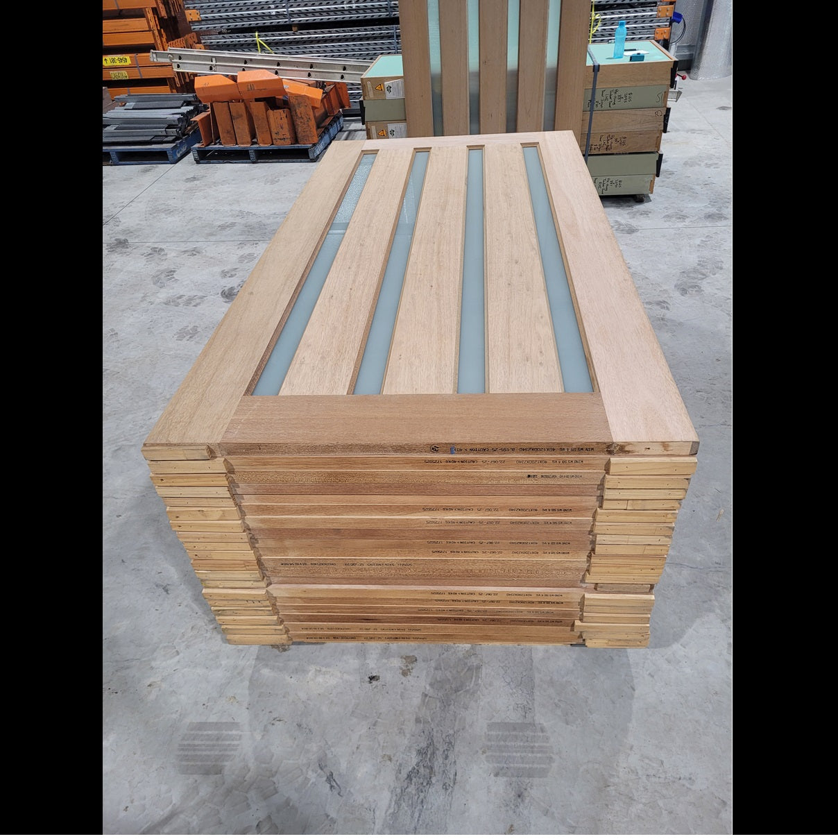 2340 x 1200 x 40 external timber entry door with 5 x obscure glass – JC ...