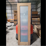 Timber Entry Door - 2340h x 720w Solid Core w/ 1 x Obscure Glass (JST1) *Factory 2nd* 10239