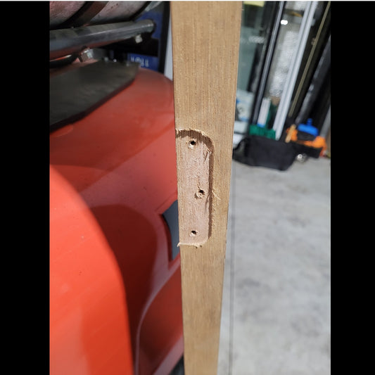 Timber Entry Door - 2340h x 720w Solid Core w/ 1 x Obscure Glass (JST1) *Factory 2nd* 10239