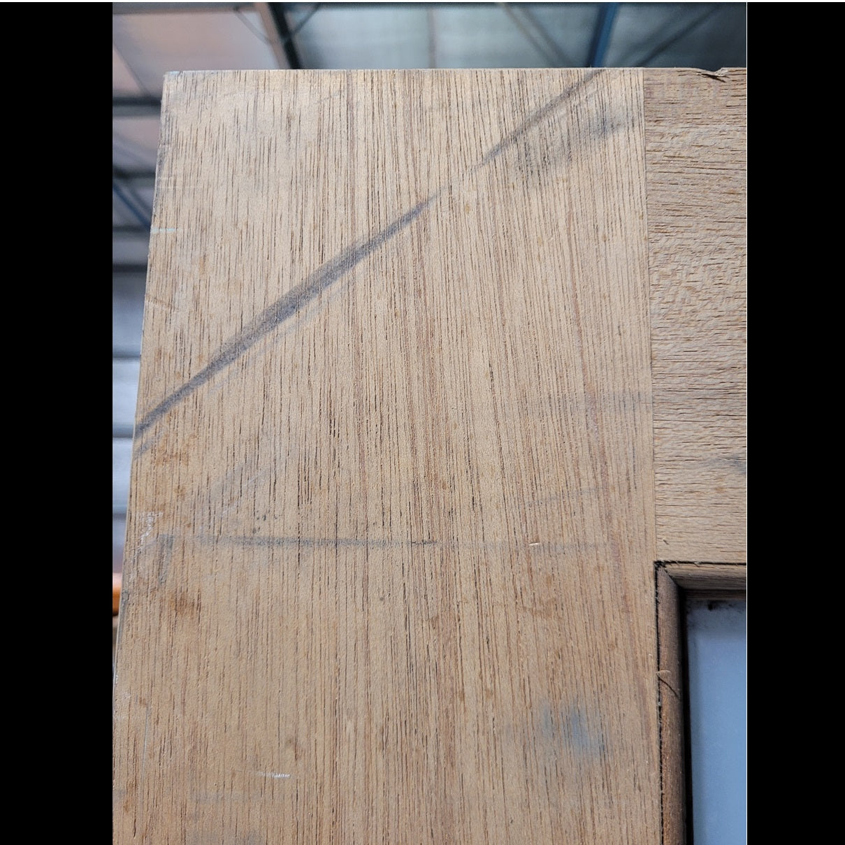 Timber Entry Door - 2340h x 720w Solid Core w/ 1 x Obscure Glass (JST1) *Factory 2nd* 10239