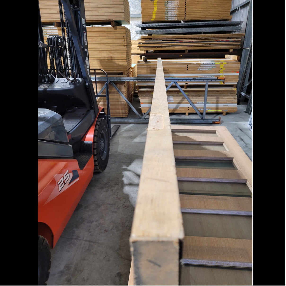 Timber Entry Door - 2340h x 720w Solid Core w/ 1 x Obscure Glass (JST1) *Factory 2nd* 10239