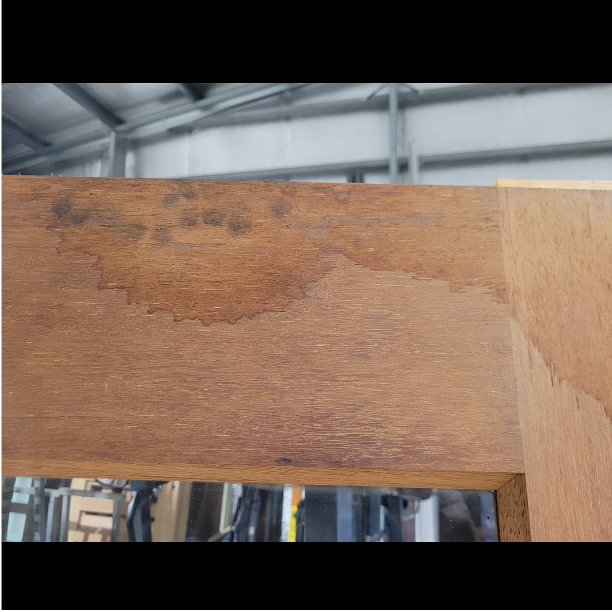 Timber Entry Door - 2340h x 1200w Merbau w/ 8 x Clear Glass *Factory 2nd* 10261