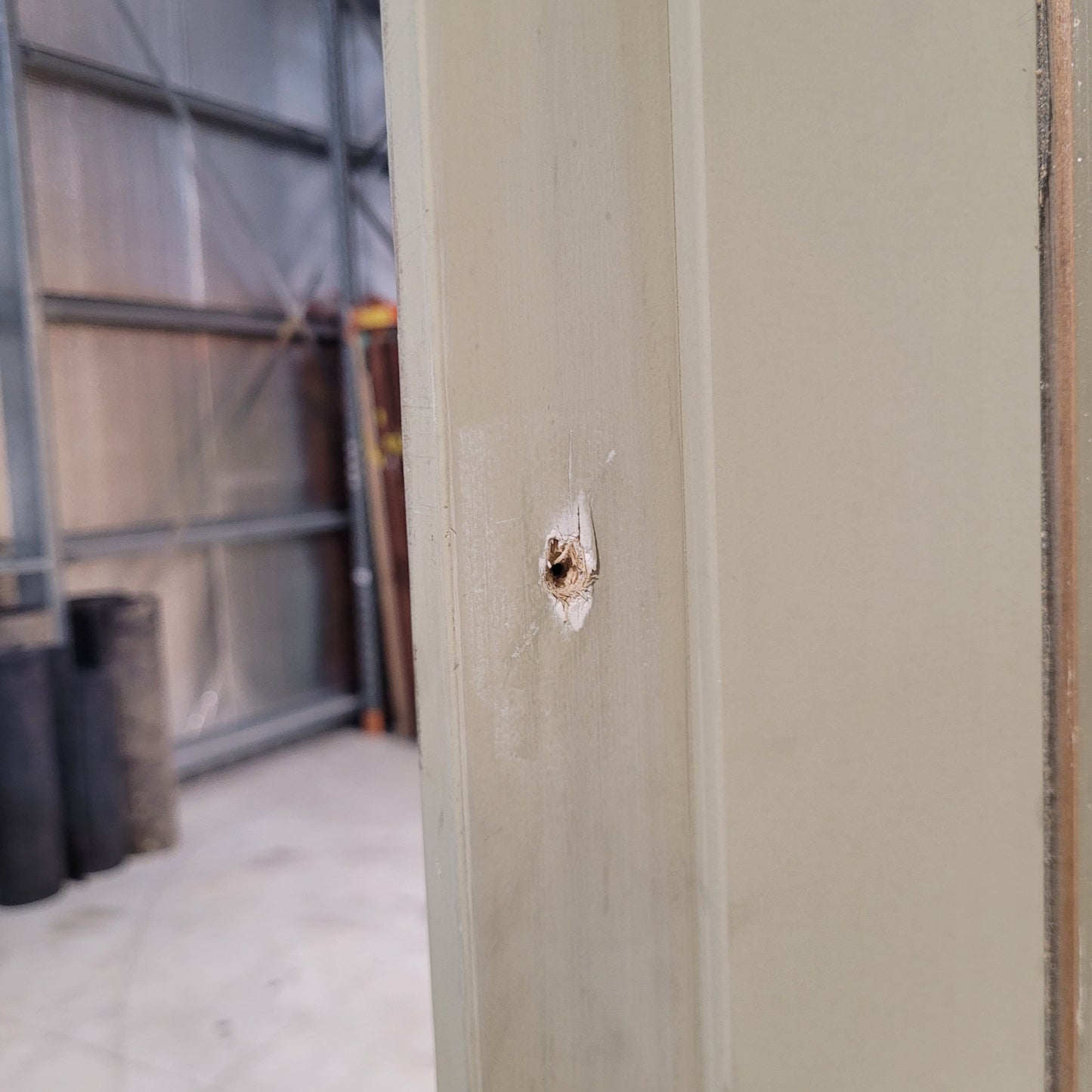 Timber Entry Door - Pre-Hung in a 2400h x 1810w Frame w/ 1 x Clear Glass *Factory 2nd* 10359