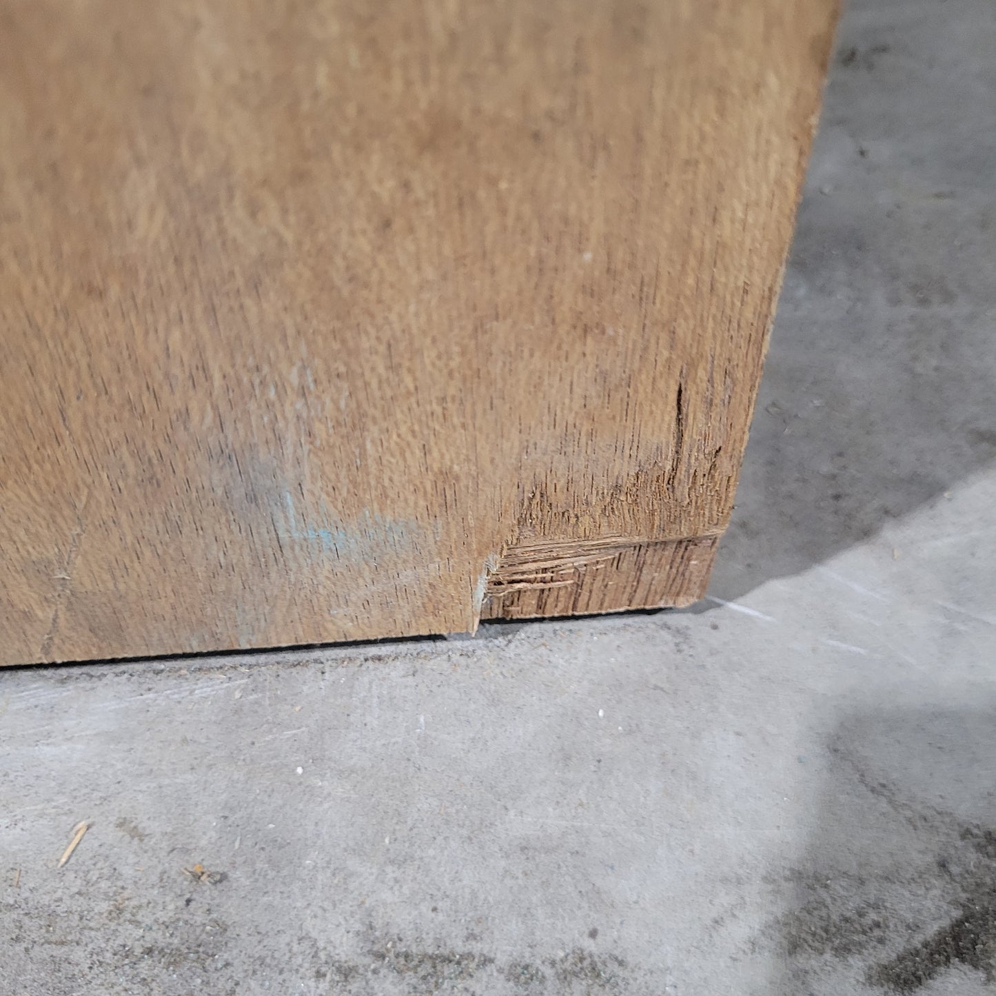 Timber Entry Door - 2340h x 1200w Solid Core w/ 4 x Obscure Glass *Factory 2nd* 10392