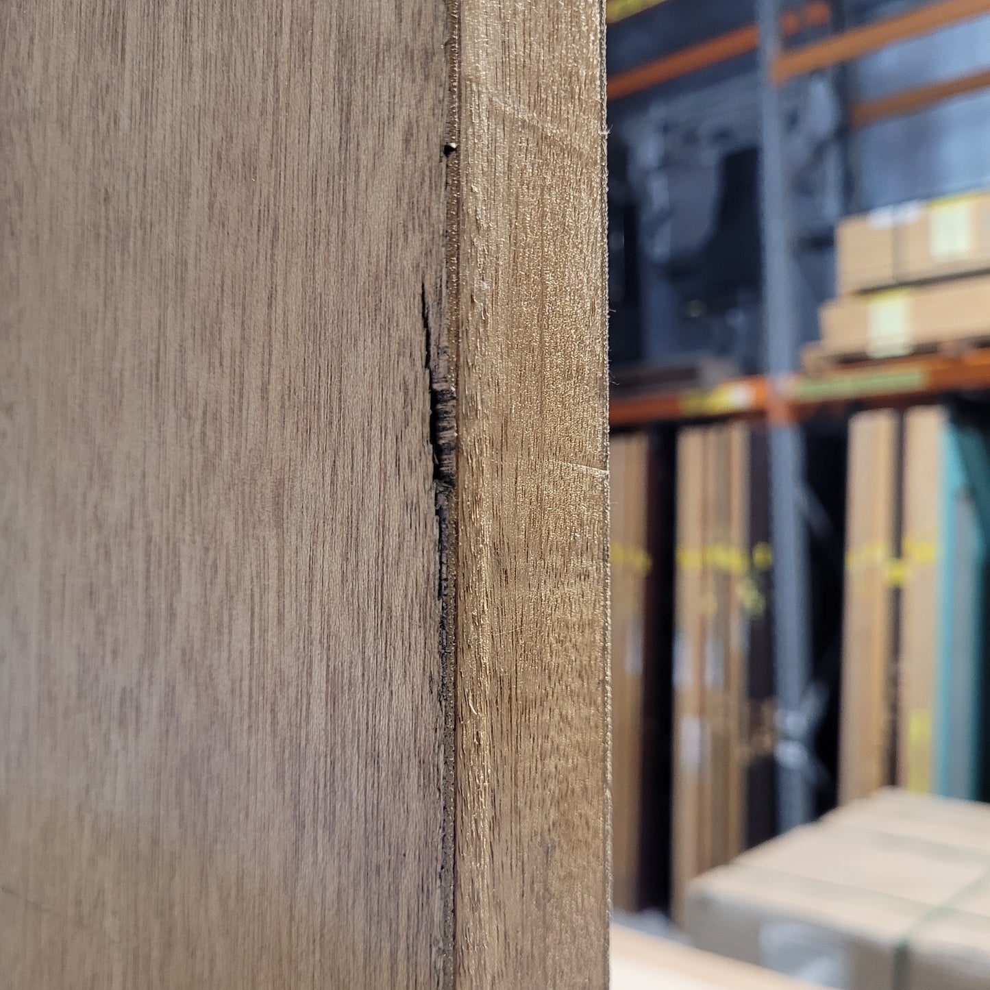 Timber Entry Door - 2340h x 1200w Solid Core w/ 4 x Obscure Glass *Factory 2nd* 10402