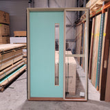 Timber Entry Door - Pre-Hung in a 2415h x 1570w Frame w/ 1 x Clear Glass *Factory 2nd* 10403