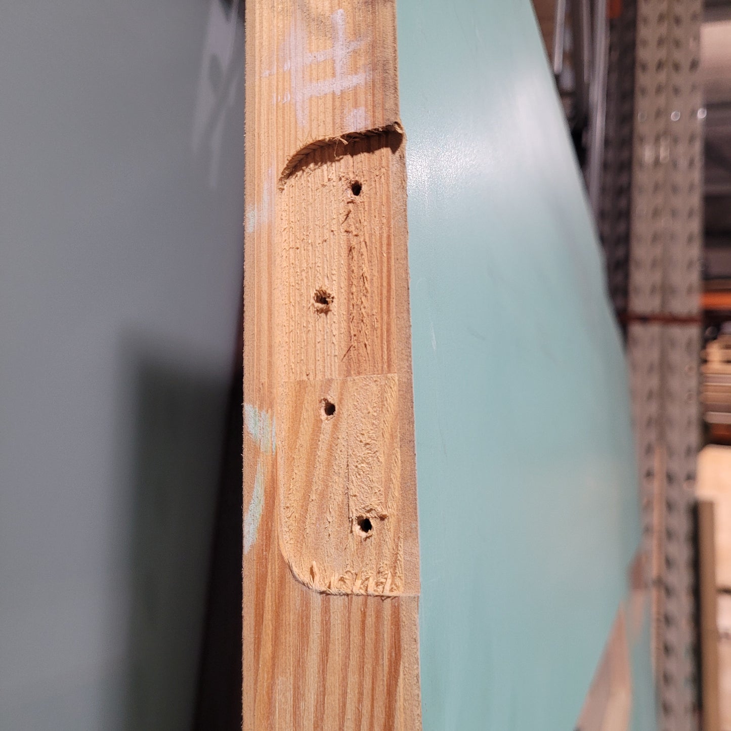 French Door - 2 x 2340h x 820w Solid Core w/ 4 x Obscure Glass In Each (XN5) *Factory 2nd* 10411