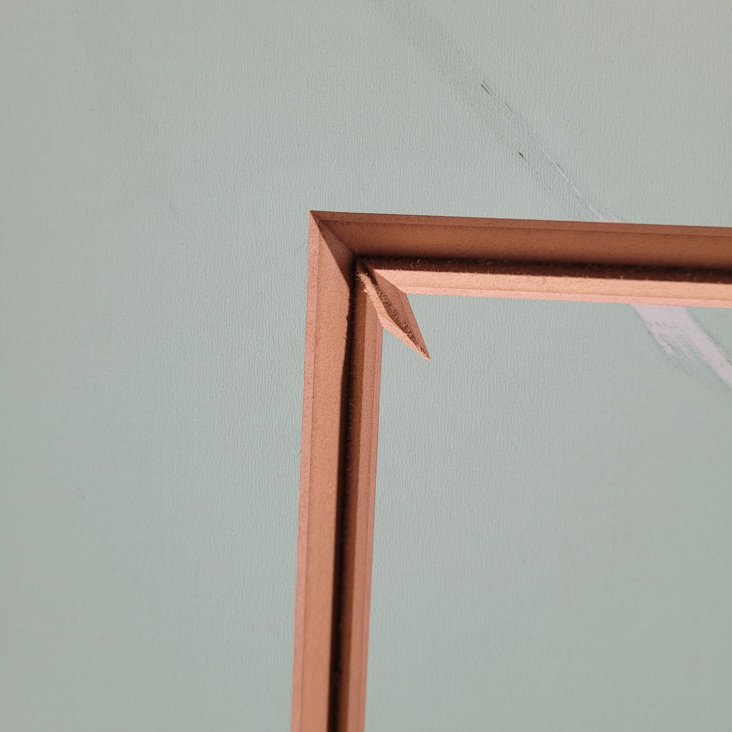 Timber Entry Door - 2340h x 1200w Solid Core w/ Routered Pattern 1 x Side *Factory 2nd* 10456