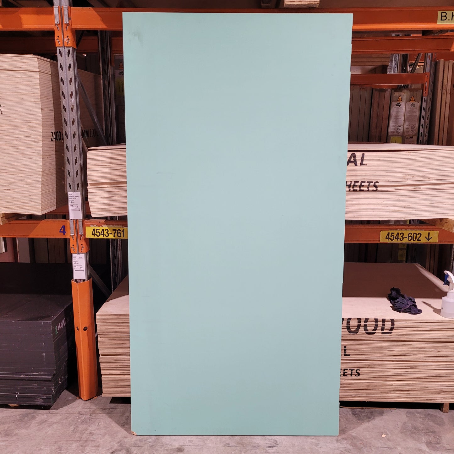 Timber Entry Door - 2340h x 1200w Solid Core w/ Routered Pattern 1 x Side *Factory 2nd* 10456