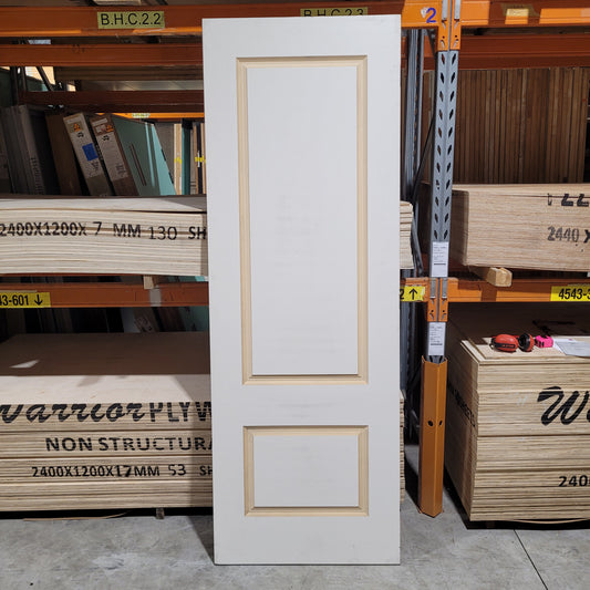 Timber Door - 2340h x 820w Solid Core Internal Door w/ Pattern Both Sides *Factory 2nd* 10463