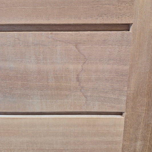 Timber Entry Door - 2040h x 1200w Solid Core w/ 1 x Obscure Glass *Factory 2nd* 10469