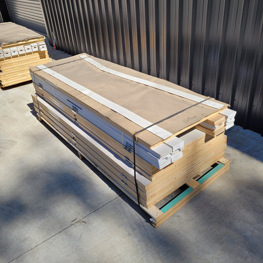 House Lot of Internal Timber Doors - 11 x Plain Hollow Doors, Various Sizes *Factory 2nds* 10536
