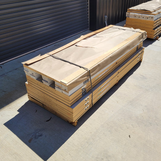 House Lot of Internal Timber Doors - 11 x Plain Hollow Doors, Various Sizes *Factory 2nds* 10537