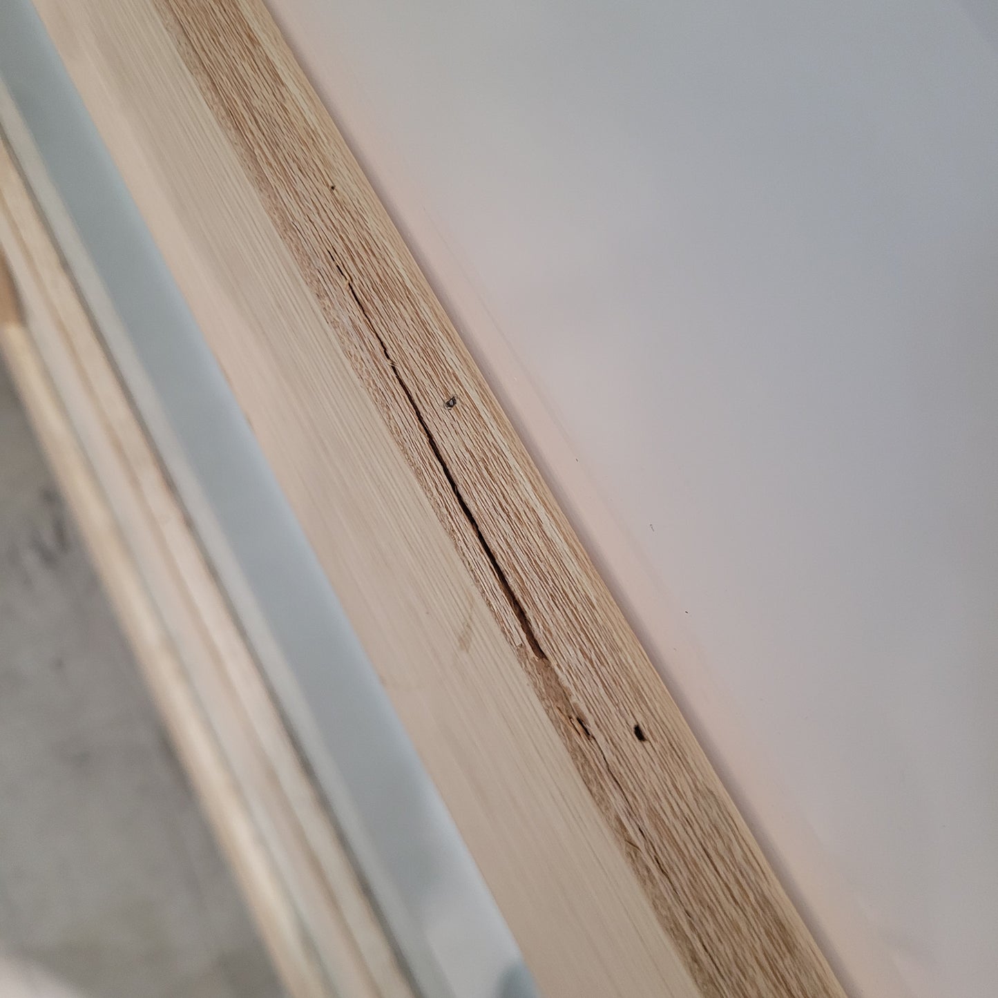 Timber Entry Door - 2040h x 920w Solid Core w/ 5 x Obscure Glass *Factory 2nd* 10552