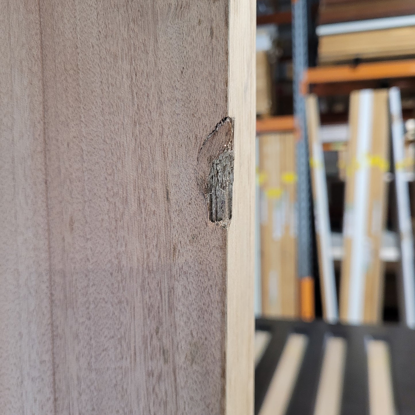 Timber Entry Door - 2040h x 1200w Solid Core w/ 4 x Obscure Glass *Factory 2nd* 10557