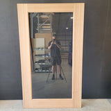 Timber Entry Door - 2040h x 1200w Solid Core w/ 1 x Clear Glass *Factory 2nd* 10560