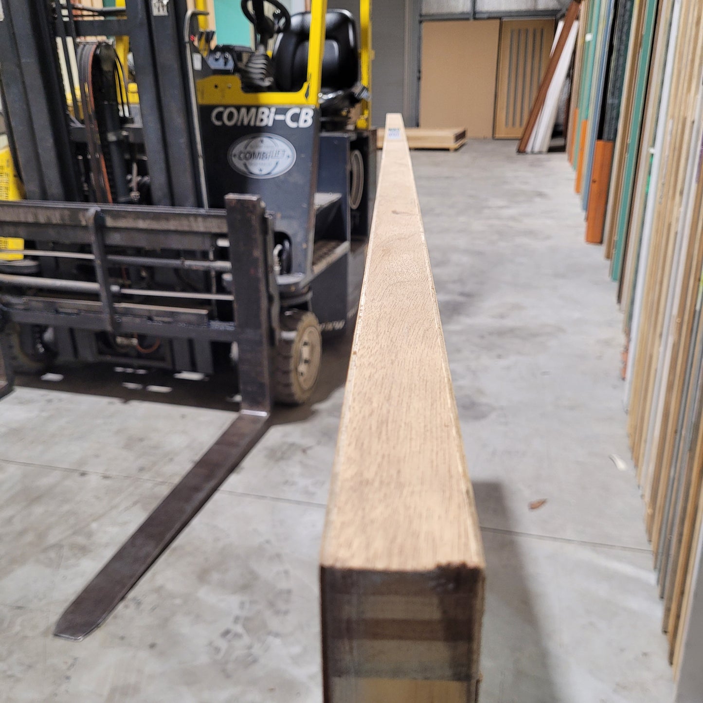 Timber Entry Door - 2040h x 1200w Solid Core w/ 6 x Obscure Glass (XN16) *Factory 2nd* 10562