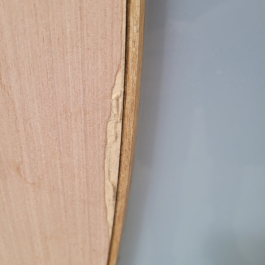 Timber Entry Door - 2040h x 820w Solid Core w/ 1 x Curved Obscure Glass *Factory 2nd - Bowed* 10564