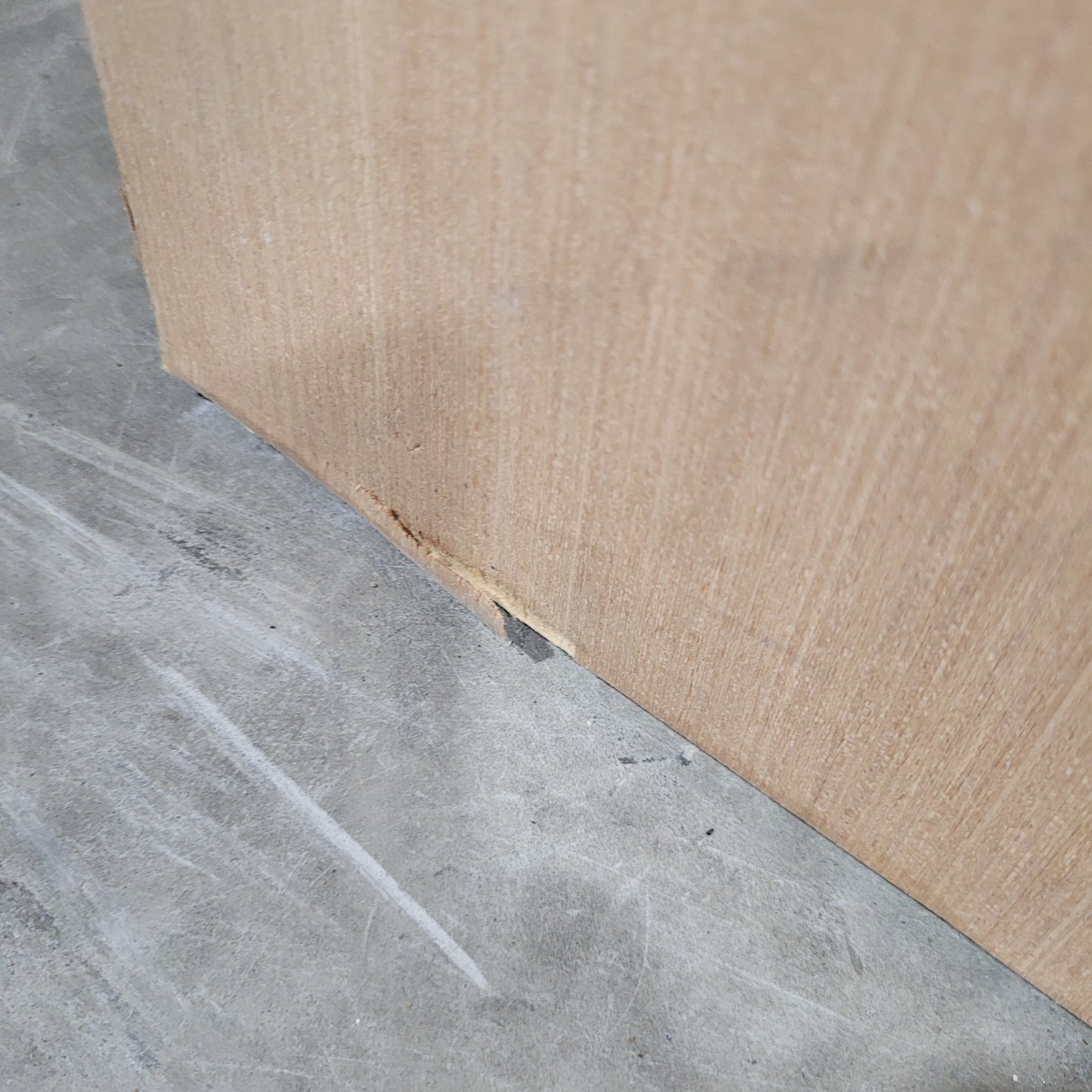 Timber Entry Door - 2040h x 820w Solid Core w/ 1 x Curved Obscure Glass *Factory 2nd - Bowed* 10564