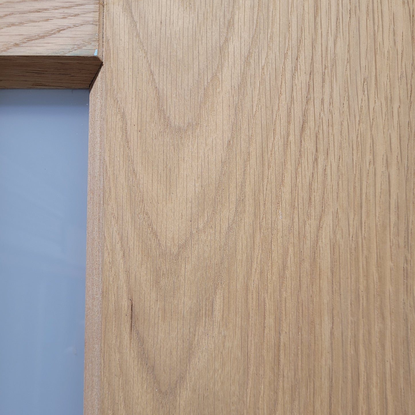 Timber Entry Door - 2340h x 1200w Solid Core w/ 5 x Obscure Glass *Factory 2nd* 10569