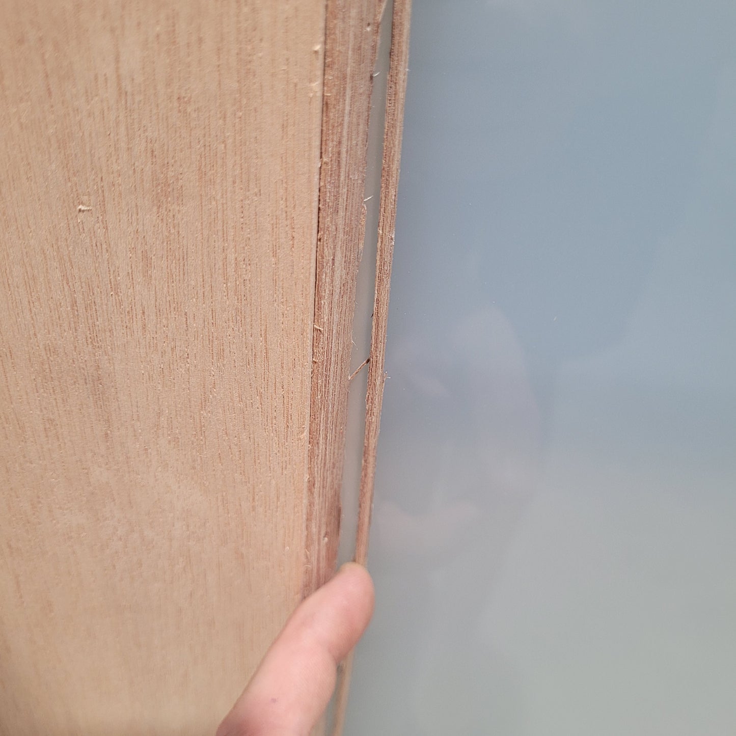 Timber Door - 2340h x 820w Solid Core Internal Door w/ 1 x Obscure Glass *Factory 2nd* 10572