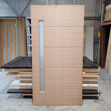 Timber Entry Door - 2340h x 1200w Solid Core w/ 1 x Obscure Glass *Factory 2nd* 10573