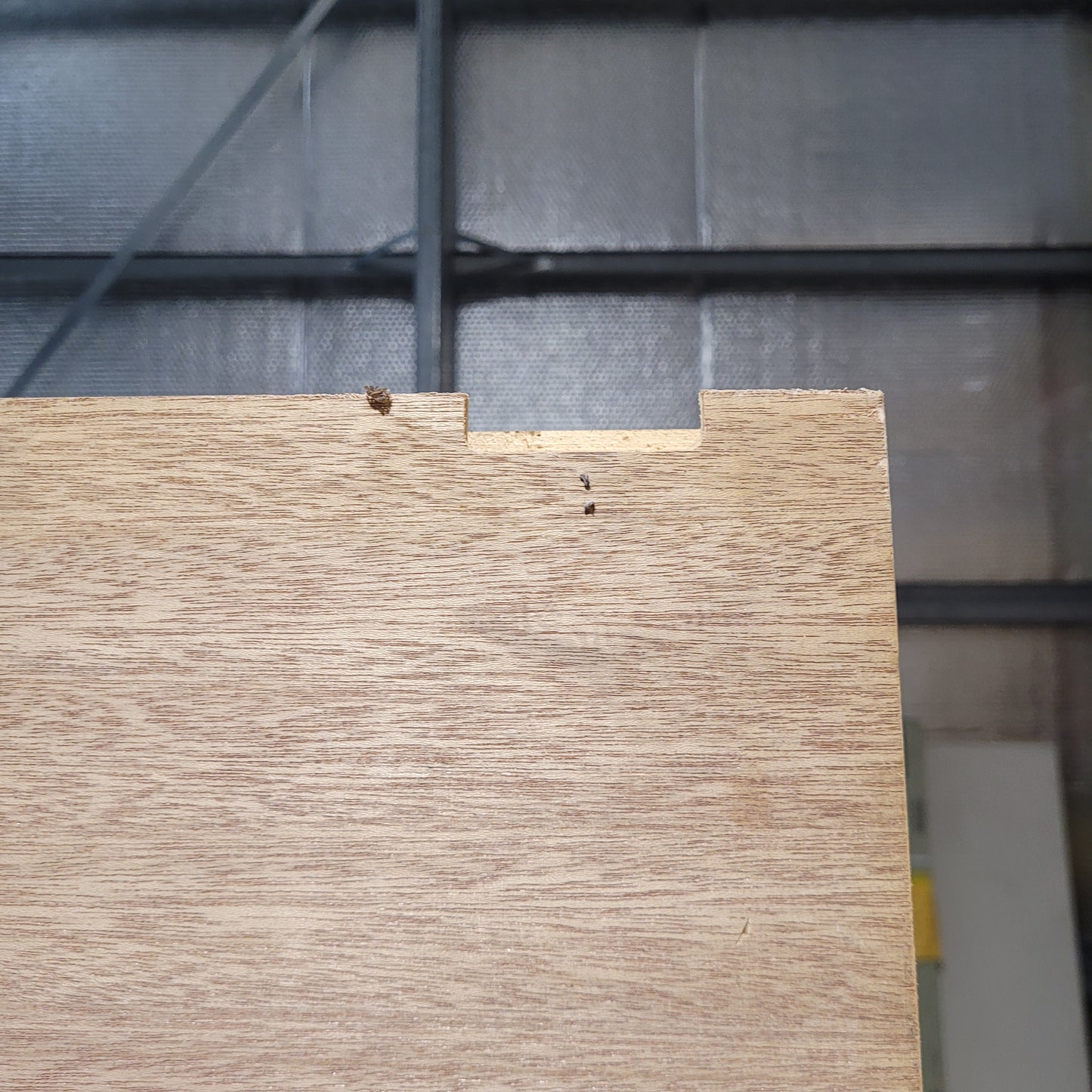 Timber Entry Door - 2340h x 1200w Solid Core w/ 1 x Obscure Glass *Factory 2nd* 10573