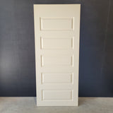 Timber Door - 2040h x 870w  Hollow Internal Timber Door w/ Pattern Both Sides *Factory 2nd* 10577