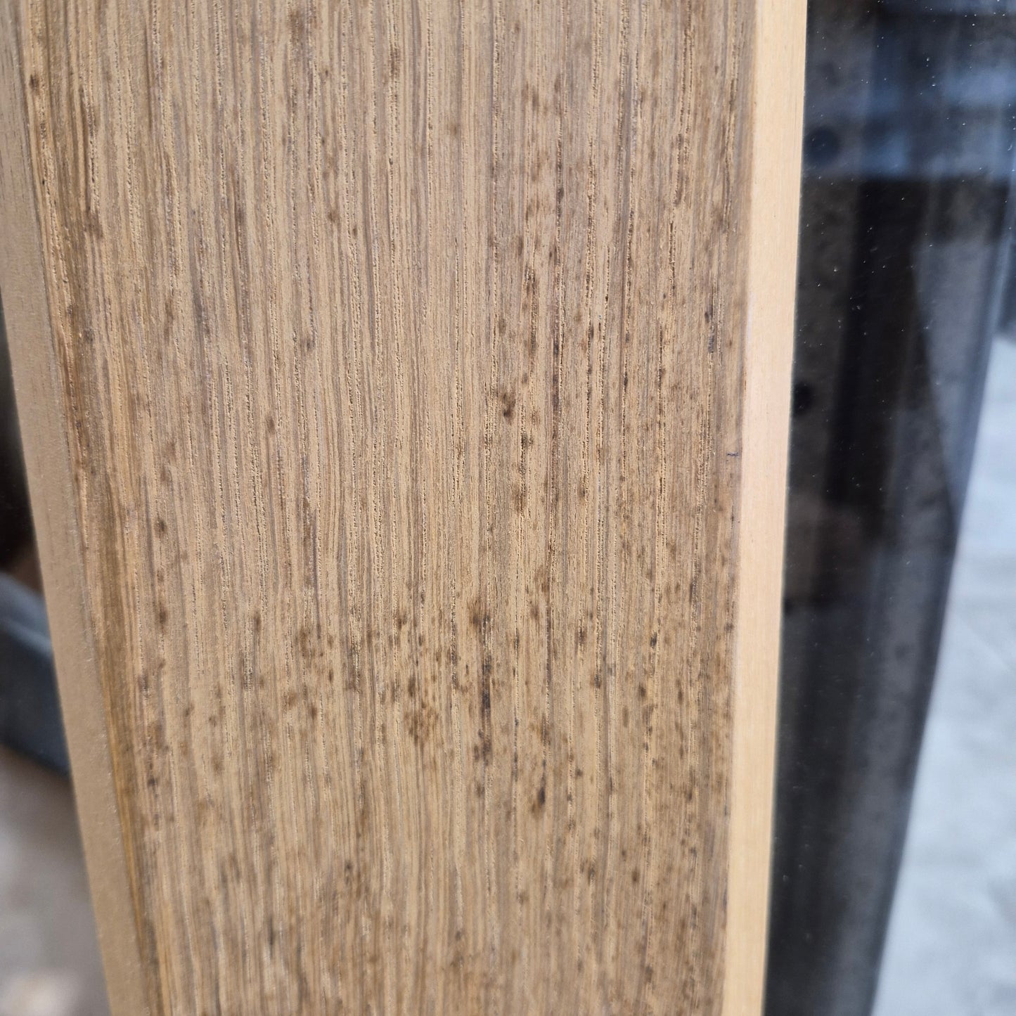 Timber Entry Door - 2040h x 1200w Solid Core w/ 5 x Clear Glass *Factory 2nd* 10587