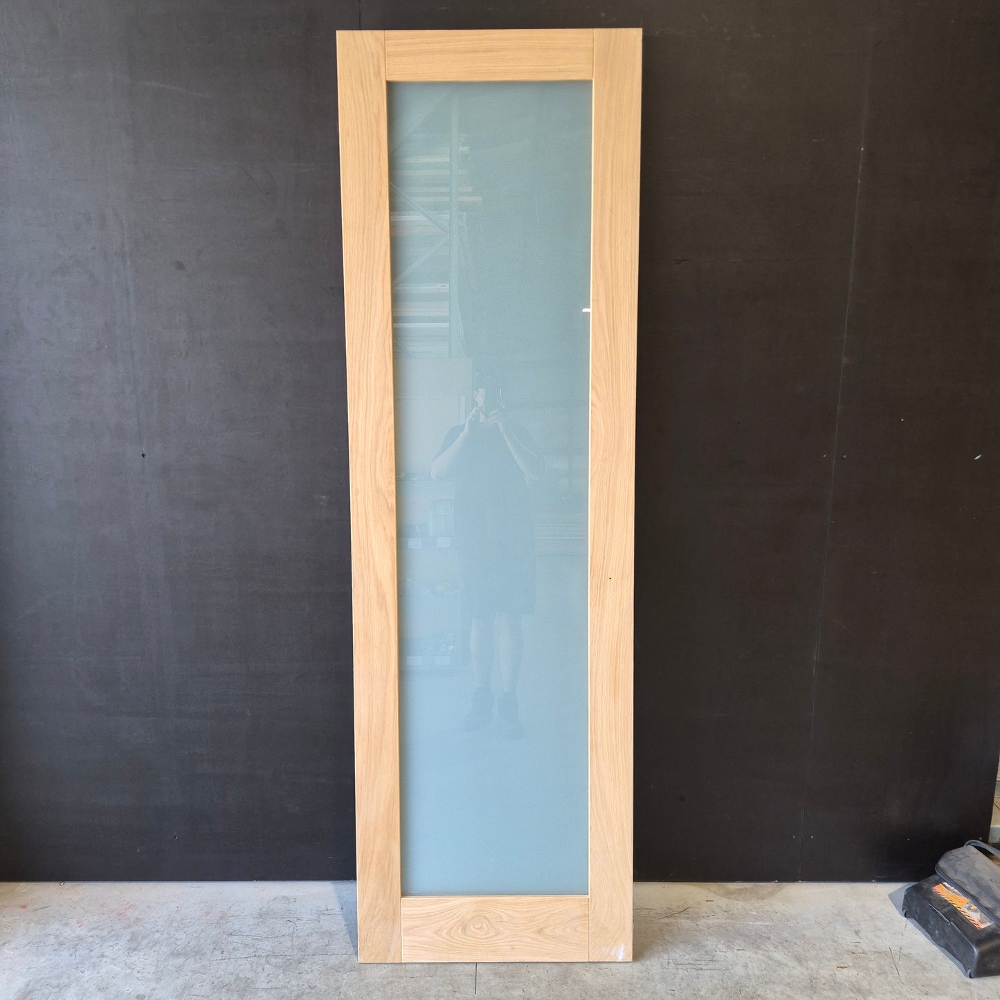 Timber Door - 2340h x 720w Solid Core Internal Door w/ 1 x Obscure Glass *Factory 2nd* SKU: 10588