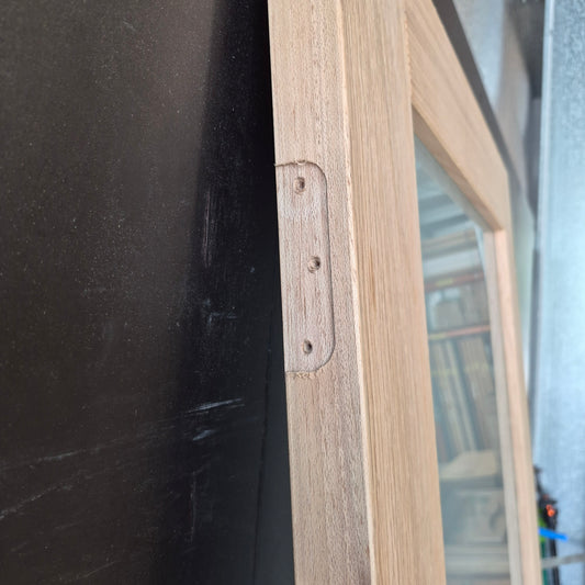 Timber Door - 2340h x 720w Solid Core Internal Door w/ 1 x Obscure Glass *Factory 2nd* SKU: 10588