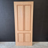 Timber Entry Door - 2040h x 820w Solid Core w/ Raised Moulding One Side *Factory 2nd* 10597