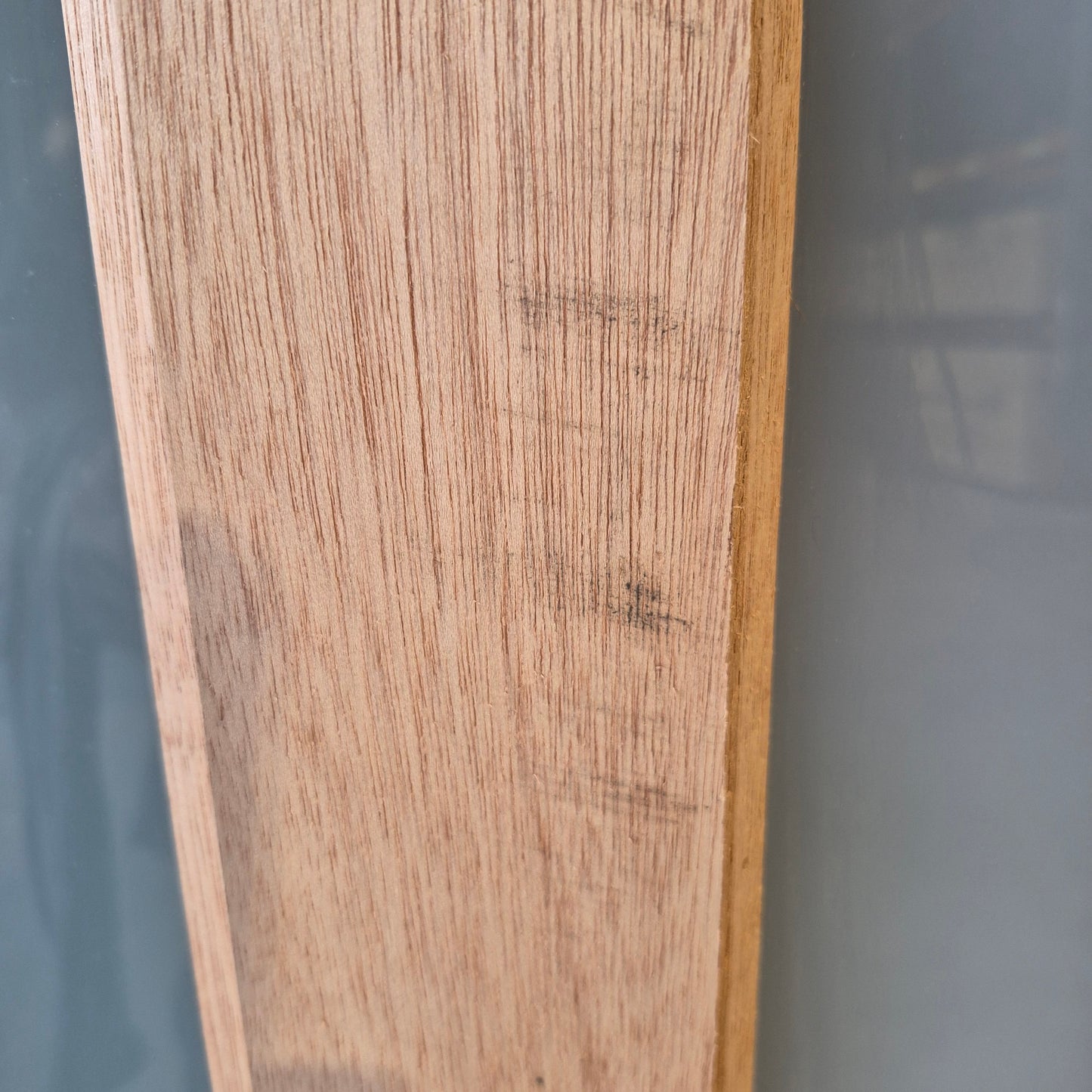 Timber Entry Door - 2340h x 1200w Solid Core w/ 5 x Obscure Glass (XS45) *Factory 2nd* 10606
