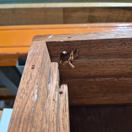 Timber Entry Door - Pre-Hung in a 2400h x 1267w Frame w/ 11 x Obscure Glass *Factory 2nd* 10636