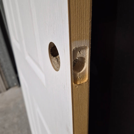 Timber Door - 2040h x 870w Hollow Core Internal Door w/ Pattern (STA) *Factory 2nd* 10647
